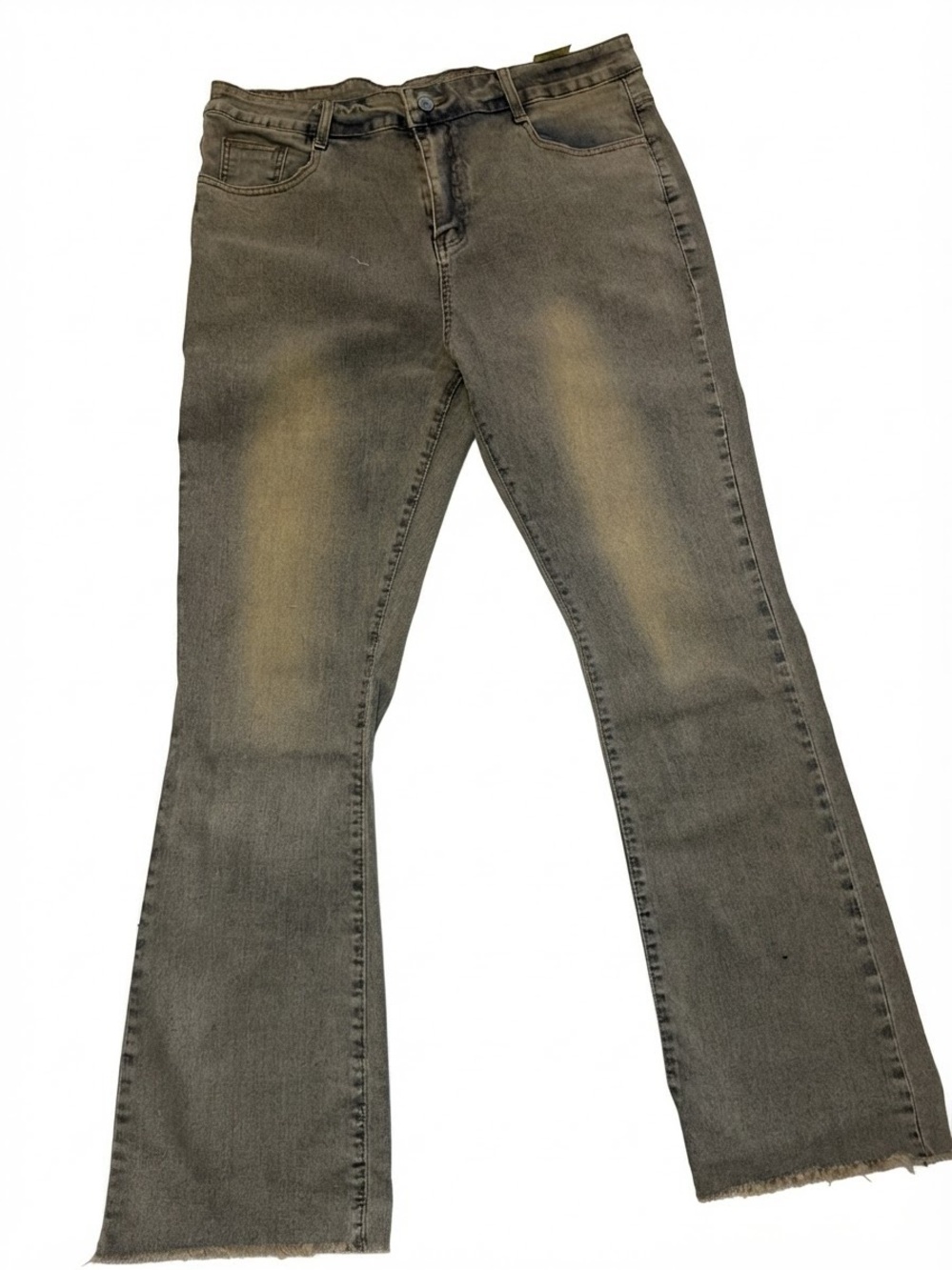 Fashion Nova Men's Gray Washed Cargo Pants